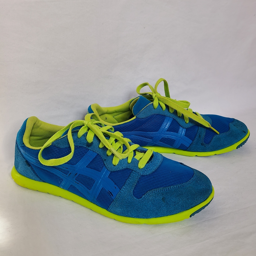 Onitsuka Tiger Corcovado D302L Blue and Neon Green Men Sneakers Size 8.5